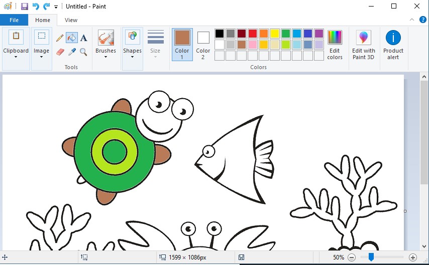 Cara Mudah Mengajari Anak Mewarnai Gambar Di Komputer