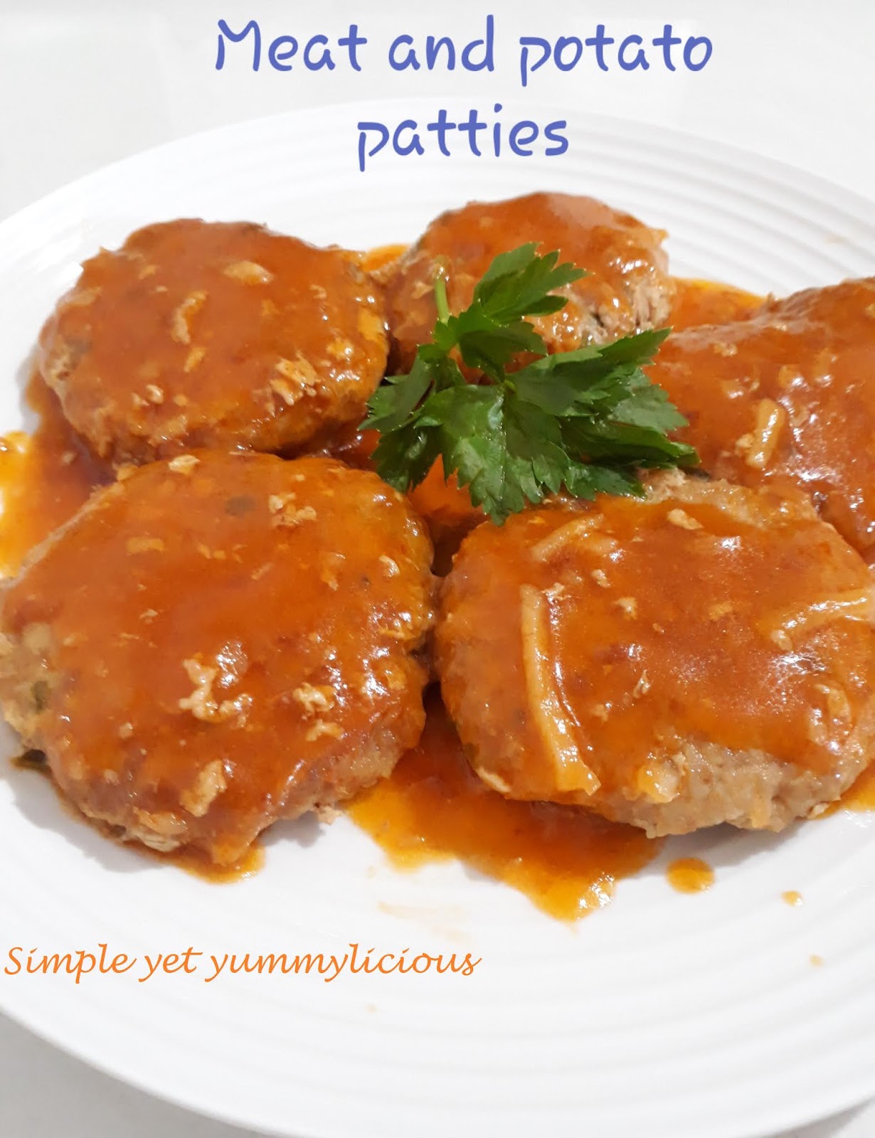 Simple yet yummylicious! Meat and Potato Patties