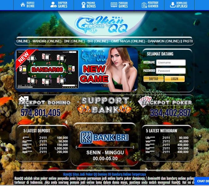 IKAN QQ - SITUS JUDI POKER QQ DOMINO 99 BANDAR Q ONLINE TERPERCAYA