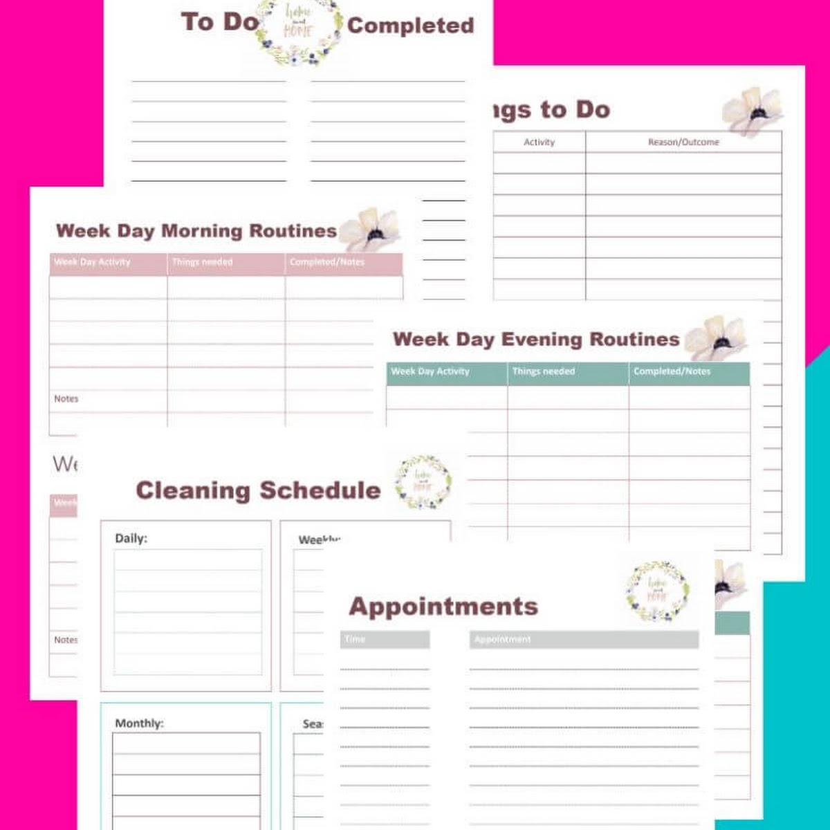 The Clever Stay at Home Mom's Guide to Getting Organized + Planner  Printables - Drama Free Momma