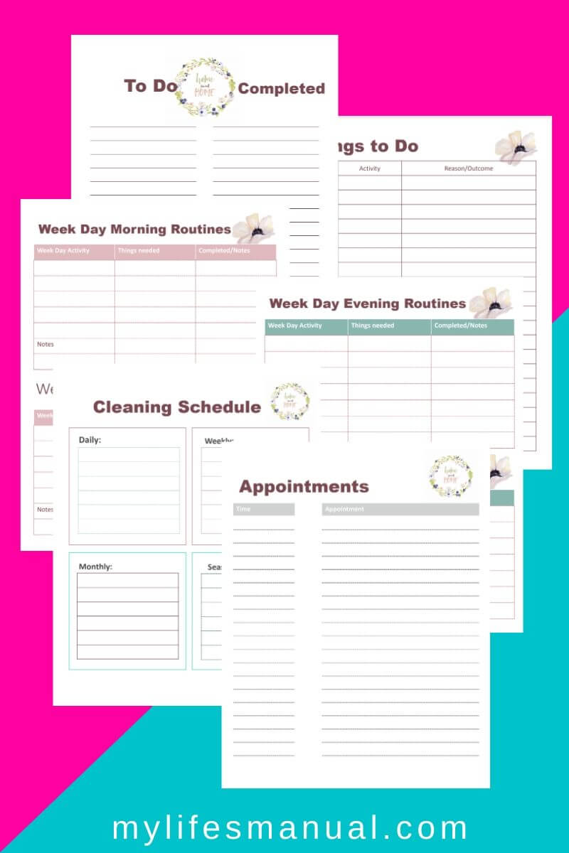 Free Home Binder Printables