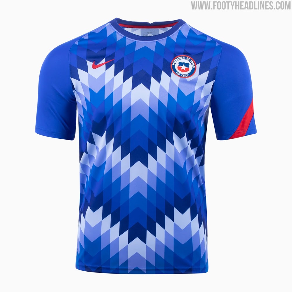 Amazing Nike Chile 2021 Copa America Pre-Match Shirt Released - Footy ...