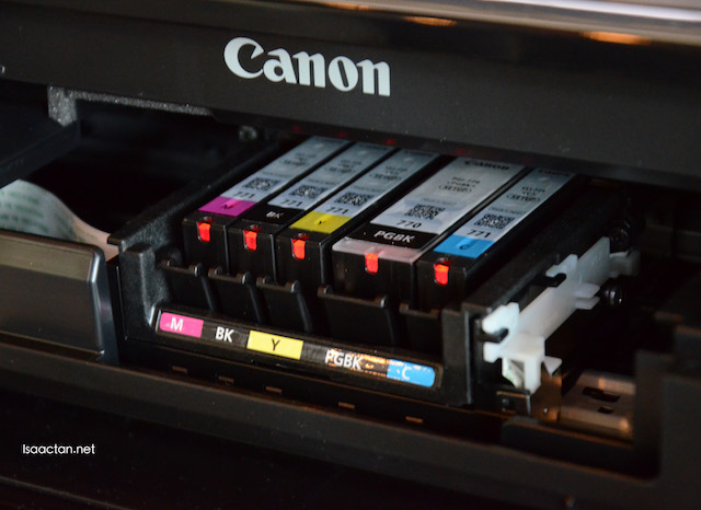 Ink cartridges on the MG5570