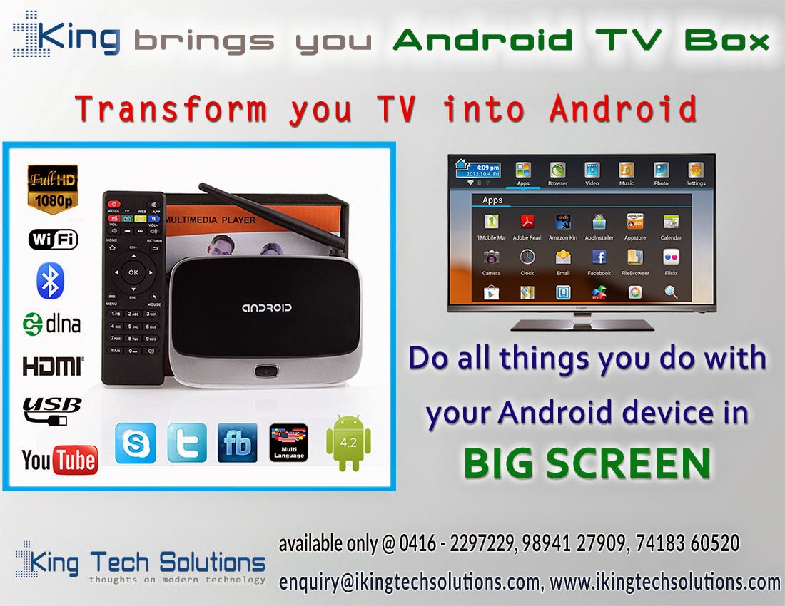 Iking Tech Solutions Android Box Convert Your Normal Tv Into Smart Tv