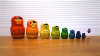 An animation of 10 Russian nesting dolls appears. Sesame Street Preschool is Cool, Counting With Elmo