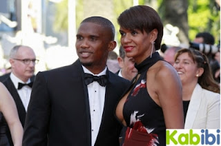 Samuel Eto'o with Wife