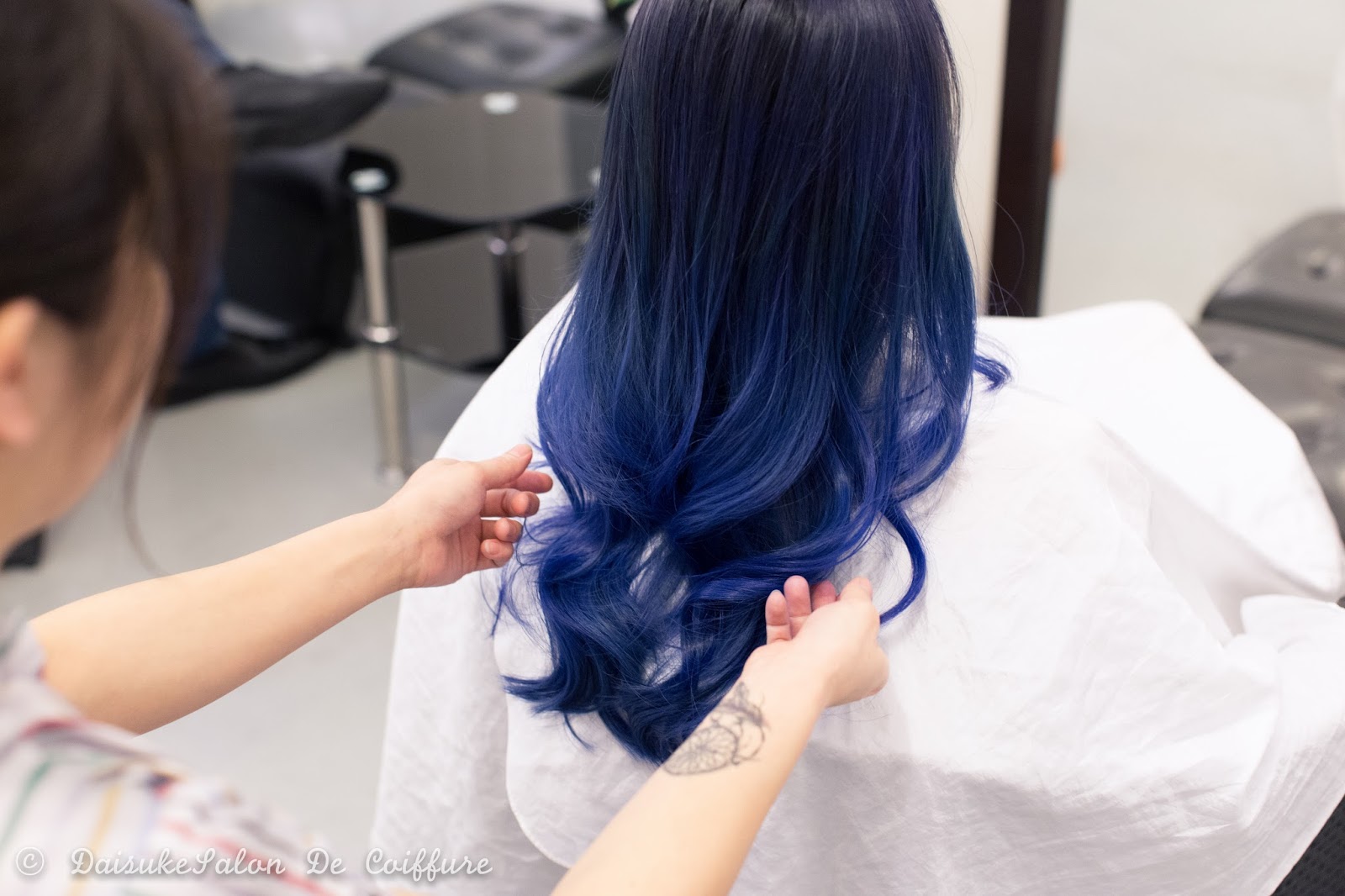 Blue Balayage Hair Extensions for Short Hair - wide 5