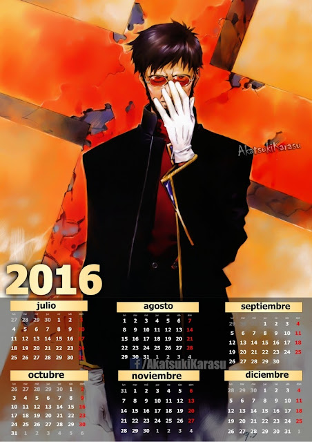 calendario 2016 evangelion
