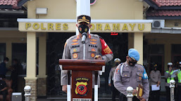 Kapolres Indramayu AKBP M. Lukman Syarif Pimpin Apel Gelar Pasukan Ops Patuh Lodaya 2021