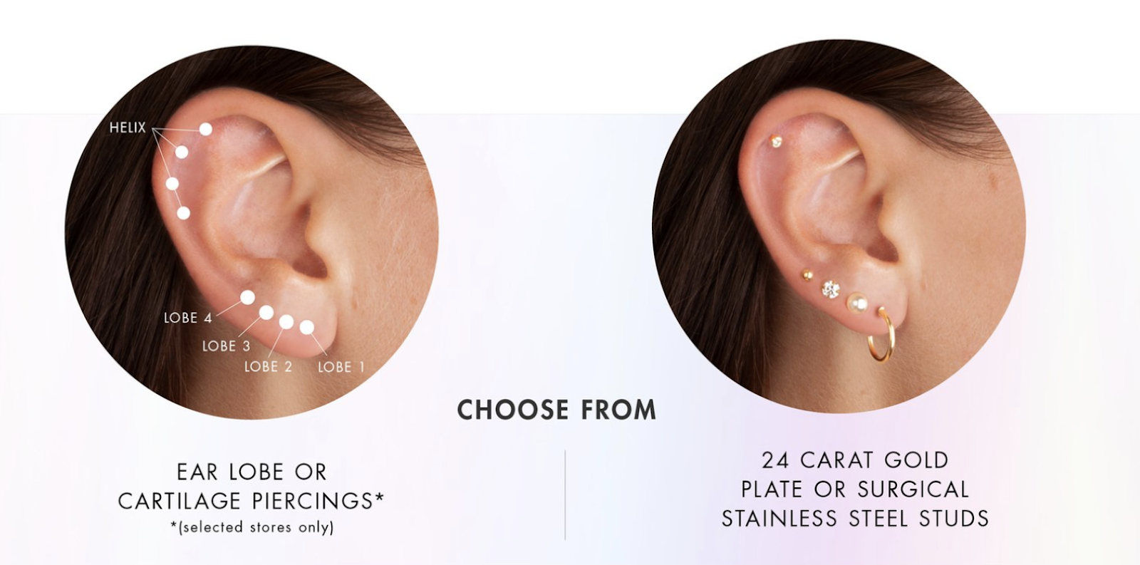 Free Piercing with Selected Earrings at Lovisa