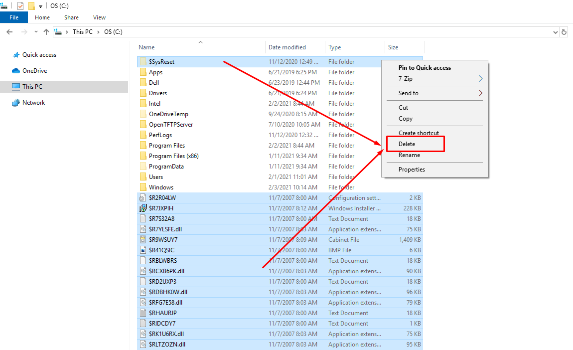 Cara Hapus File Sampah / Temp Tersembunyi dari Semua Drive di Windows 10 / 8.1 / 7