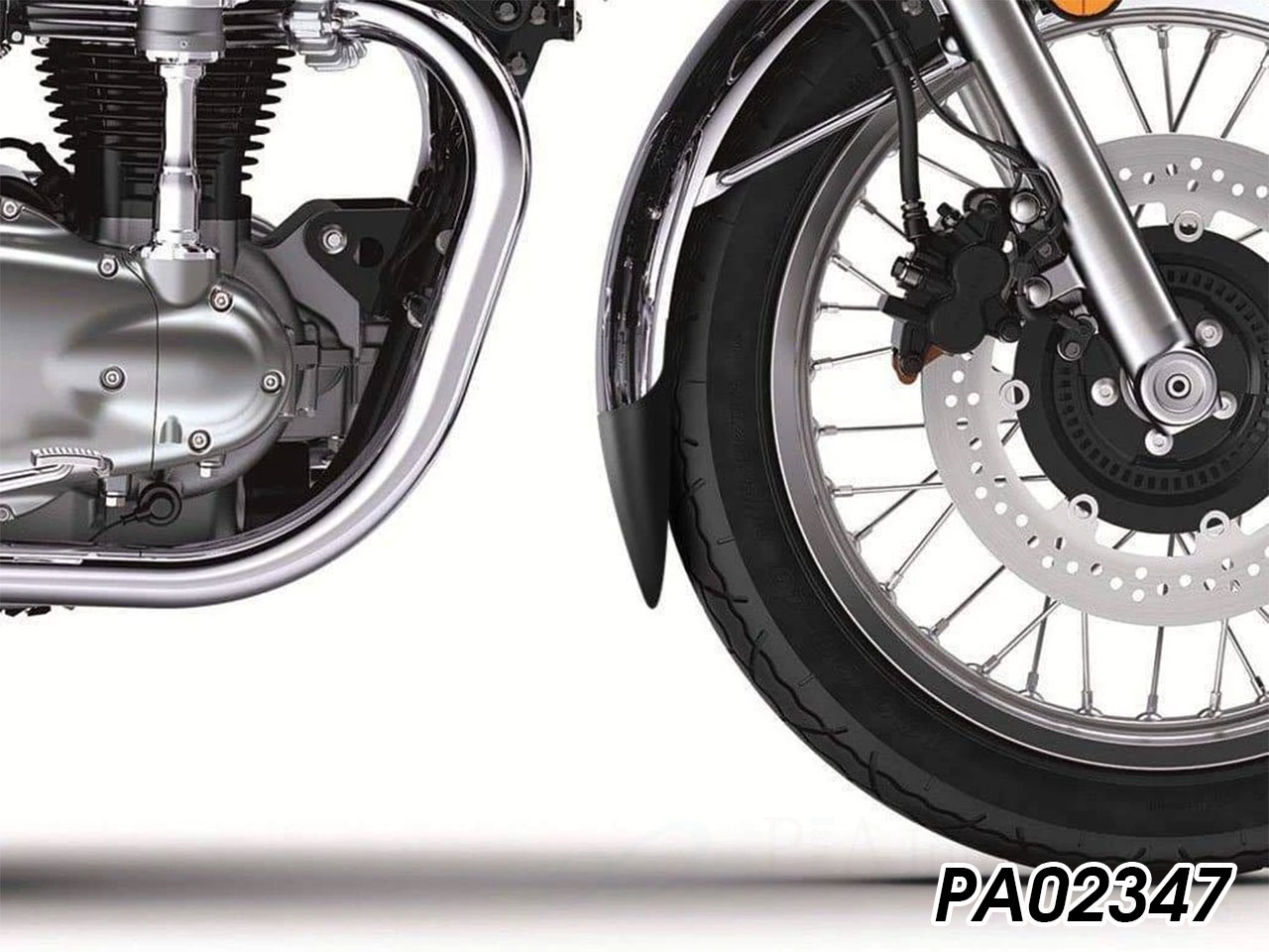 純正フェンダーを延長 P&A International Extender Fender / エクステンダー W800 ('19) P＆Aブログ