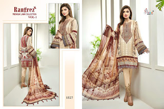 Shree fab Rangrez Premium Lawn pakistani Suits