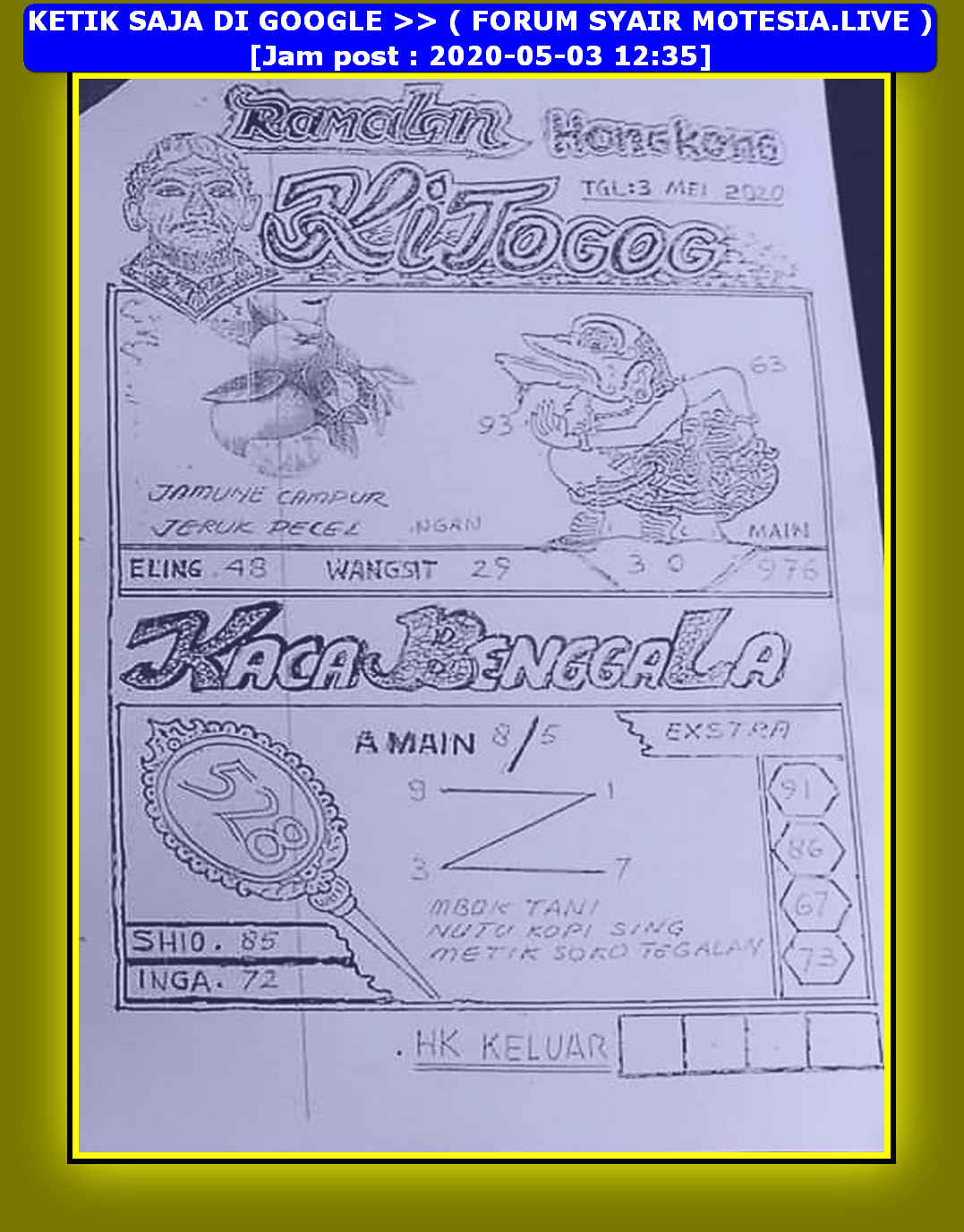 1 New Message Kode Syair Hongkong 3 Mei 2020 Forum Syair Togel Hongkong Singapura Sydney 1 New Message Kode Syair Hongkong 3 Mei 2020 Forum Syair Togel Hongkong Singapura Sydney