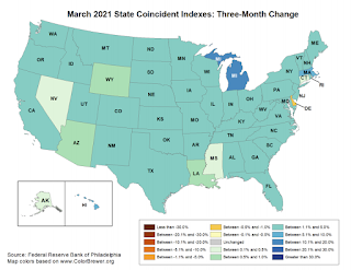 Philly Fed State Conincident Map