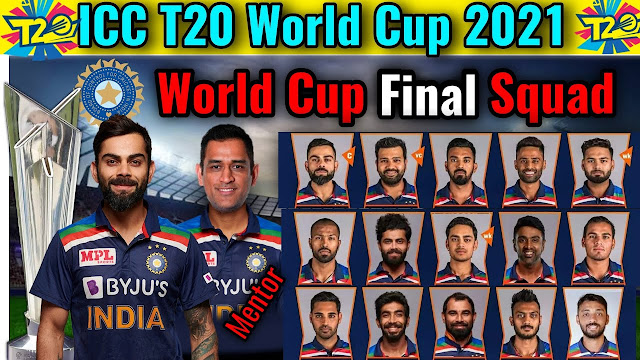 T20 World Cup India Squad 2021 Indian Team Playing 11