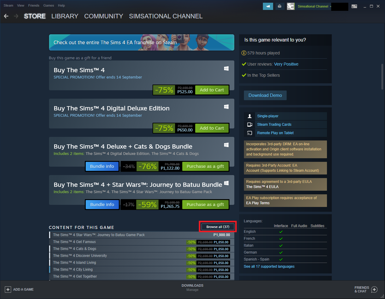 Steam the sims 4 all dlc ascsefirst