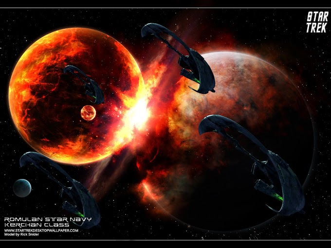 Star Trek Romulan Star Navy Kerchan Class Wallpaper
