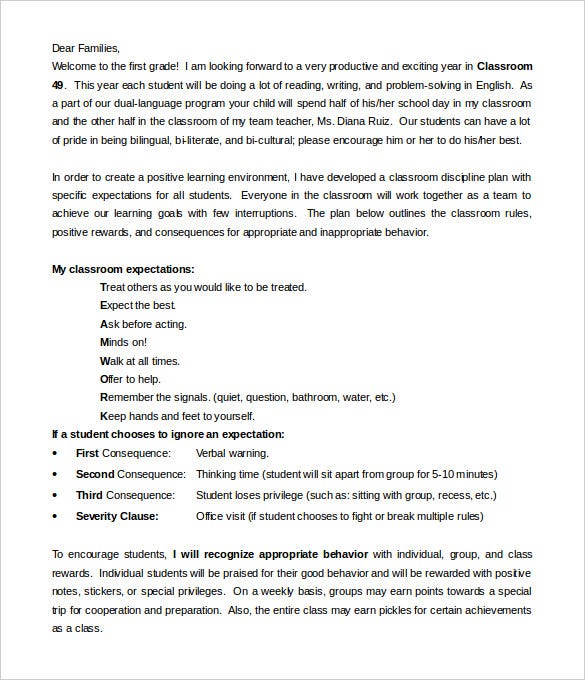 Weekly Letter To Parents Template Resume Letter