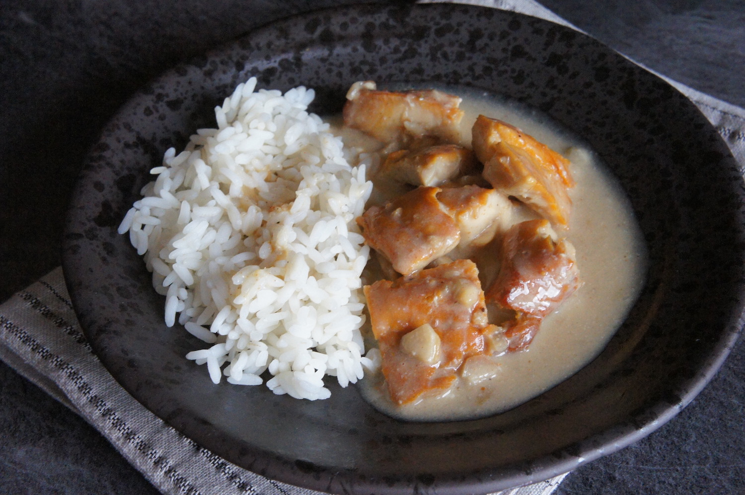 Haddock au lait de coco et aux épices Tandoori