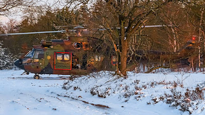 Dutch helicopters snow training