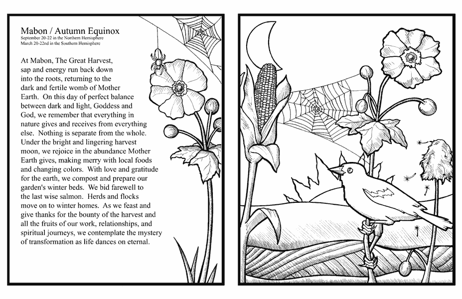 Mabon Coloring Pages Coloring Pages