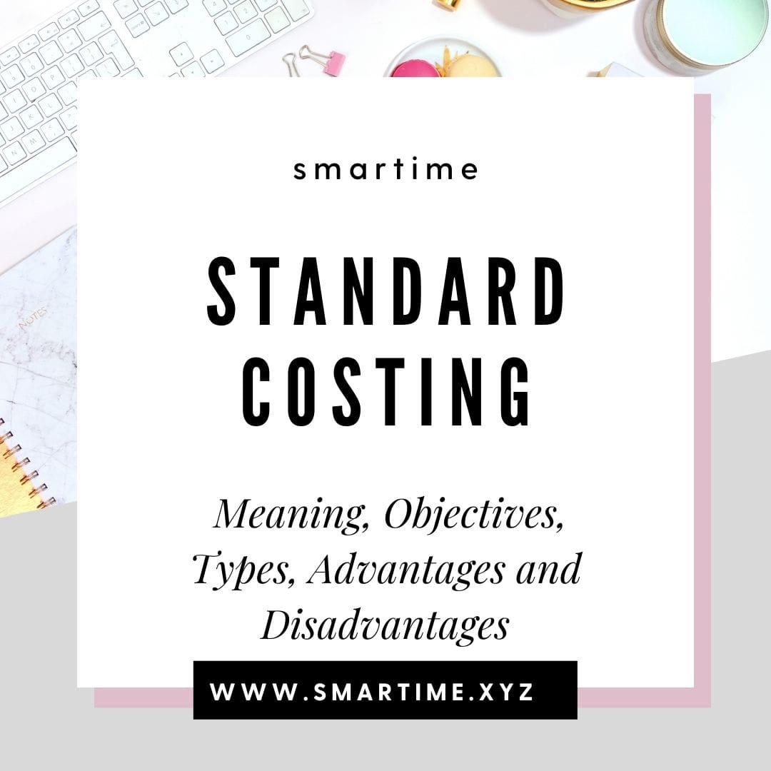 Introduction In this post, we will see the standard costing. This involves the definition, objectives, types of performance standard as well as the advantages and disadvantages of it.   Cost accounting is the department of accounting that, as the name suggests, deals with the registration, analyzing, and reporting of the prices of a business.  Standard Cost- Definition Standard costing is a costing system, that is done to compare the standard costs and revenues with the real results, in order to succeed at the variances along with its causes, to notify the management about the differences, and take corrective measures, for its improvement.  What Does Standard Cost Mean? Standard costs are sometimes related to as preset costs because they are calculated based on statistics and management’s expertise. Basically, management determines how much each step in the production method should cost based on the market price of goods, median wages paid per worker, and average utility rates. This calculated value is the standard cost. It's the price that the company should have to pay to produce a good.  READ MORE-   1. 14 Principle of management 2. What is Partnership Deed? 3. Best indicator for intraday trading   Objectives of Standard Costing Below are the objectives of standard costing:   Help to provide guidance for improving efficiency To set standards for each type of cost To establish the principle of management by exception Act as a control device in implementing feedback of control cycle Helps to motivate employees by providing challenge targets 1. Help to provide guidance for improving efficiency The primary objective of standard costing is to assist the management of the business in managing the costs of the business. Not only can standard costing help manage the costs of the business as a whole but also help the administration of the business identify any areas of the business where methods are ineffective and, thus, increase the costs acquired by the business. This will help to improve performance and help cost-cutting within the business where relevant.  2. To set standards for each type of cost There are many diverse objectives of standard costing. The main objective of standard costing is to set standards for each type of cost acquired for a special product within the business. These costs involve material costs, labor costs, and expenses. This helps the administration or management of the business analyze any changes between the likely costs of the business and the actual costs acquired by the business during its processes.  3. To Establish the Principle of Management by Exception Standard cost is just a decided estimate of the price of a product. It is an average expected unit price that a business built. Because it is the predicted average cost, the actual cost may vary. The actual cost may be above or below the predetermined estimate cost; however, only significant differences between the actual cost and standard should be reported.  4. Act as a Control Device in Implementing a Feedback of Control Cycle Another objective of standard costing is to implement a feedback control cycle within a business. The management of a business carries out standard costing and utilizes the results obtained from examining the standard costs with real costs to decrease costs and improve the performance of the processes of a business.  5. Helps to Motivate Employees by Providing Challenge Targets Likewise, another objective of this costing method is to motivate employees. When the employees of the business know the standards they must match, they are motivated to work efficiently. However, these standards must be possible and practical, or else they can have a negative impact on the motivation of employees. In addition, management shall need to identify the controllable and non-controllable parts for the evaluation of performance.  Standard Costing: Meaning, Objectives, Types, Advantages and Disadvantages   Types of Performance Standard in Standard Costing Performance standards are used in order to set performance targets for the business. When establishing the standard costs of a business, there are many various standards that the management can utilize. These standards are determined in the form of either quantity or financial cost. The management of the business has to determine which standard they must accept that is suitable for the requirements of the business. The various types of standards are as follows.  1. Ideal Standards  Ideal standards, also recognized as perfection standards, are standards set with the theory of highest performance and no wastages within the processes for which costs are being discovered. They represent an ideal spot that can be reached if all the variables that impact the prices within a process go well without any delays. Ideal standards are hard to succeed in most work situations as gaps within a process are forced to happen. These standards can have adverse impacts on employee motivation if the employees are forced to follow an ideal standard and be punished for interruptions outside of their control.  2. Attainable Standards Standards that are available. These attainable standards describe an optimal possible standard and take into account anticipated or expected wastage, unlike ideal standards. However, the standard does not make any provisions for avoidable interruptions as these can be easily avoided by using improving the efficiency of the processes. This promotes a sense of accountability within the management and the employees of a business. Since available standards are developed with realistic goals, these can have a positive impact on the motivation of employees.   3. Basic Standards Basic standards are standards authorized for use within a business over a large period of time. This basic standard can be utilized in the formation of current standards as well. Since these standards are utilized in a business over a long time, these can control the management to improve the performance of the processes since these standards can become outdated very fast in volatile businesses. The benefit of basic standards is that they can give better comparisons within the business, giving present data to be easily similar to past data.  4. Current Standards While basic standards are utilized in a business over a long period, current standards are produced for a short period. These standards are produced and performed during particular things and once these things are over, the business returns back to long-term standards. Current standards are related to basic standards in that these do not support the management of the business to continually improve processes to improve efficiency.  Features of Standard Costing System There are various features of a standard costing method. The characteristics are associated with the objectives of standard costing systems. These features are as follow:  Monitoring and managing actual costs in accordance with the set standards. Discovering the decided estimate prices of various elements such as material, labor, and overheads. Balancing the standard costs estimated with the actual costs incurred. Obtaining changes between the actual and standard prices. These changes can either be beneficial for the business or adverse. Examining the changes and finding the reasons for these changes. This is done through the powerful study of the variances. Taking improving actions to correct any adverse changes and supporting favorable changes. Reporting the changes to the management of the business. If changes cannot be corrected, improving the standards to allow for more practical comparisons. Factors to be Considered before the Establishment of Standard Costing System  There are several factors that require to be considered before establishing a standard costing system. The primary factor to consider is when setting standards within a standard costing system, the standards should be particular, calculable, achievable, relevant, and time-based. If the standards set do not match any of these terms, these standards cannot help the management of the business meet the purposes of standard costing. For example, if the standard set is not definite, then the management and the workers of the business will not understand what is expected of them.  Thus, when establishing a standard costing system, the management of the business should build different price centers within the business. Price centers are sections or areas of the business where prices are incurred. This provides standards to be set for particular cost hubs that are related to those centers. Moreover, this permits prices to be easily visible and similar for that cost center with the standards set.  Furthermore, the management of the business, before setting up a standard cost system, should plan and arrange all the relevant costs. This makes it more comfortable for various costs to be visible within the system. Moreover, classifying costs can also help the management identify high-cost areas and decrease the costs within those areas.  Advantages There are several advantages of a standard costing system for businesses. These benefits are as follows.  Can help the management identify areas and processes within the business that are inefficient. Therefore, it can help with increasing the efficiency and effectiveness of different processes by cutting inefficiencies. Used in the preparation of budgets. It can assist with the preparation of more realistic budgets. Can be utilized along with other tools to resemble the real costs of the business toward standard costs to evaluate the performance of a business. Standard costs can be utilized to value the list of a business and placed the salaries of employees within the business. Can be utilized as a performance evaluation tool for managers of various cost centers within the business. Can be utilized as a feedback control tool as it highlights problematical areas within the business. Can assist in the decision-making process of a business. The decisions may involve decisions about the processes of the business or pricing decisions for various products. If executed correctly, it can be utilized as a motive tool for the employees of the business. Helps in determining costs to a particular unit of product. This can be effective in knowing the cost per unit of product which can be used in many other calculations in cost accounting. Can help explain the accounting process of a business. Rather than using traditional costs of material and labor, businesses can use the standard costs of these products. Can assist with price formulation of custom products as the cost of these products can only be determined after they have been acquired. However, through standard costing, the costs can be determined beforehand. Disadvantages There are various disadvantages of standard costing systems as well. Some of these disadvantages are as below:  Cannot be utilized for a cost-plus deal where consumers pay the business for real costs incurred along with a percentage of earnings. This is because the real costs of a product may be significantly diverse from its standard costs. May run the management and employees of the businesses to manage false ways to show real performance is related or close to standards. This also means that the standards set are not realistic. May create low confidence and control employee motivation if not formed properly. Used reactively, not proactively. Real performance is covered against the standard after the prices have been incurred. It does not stop costs from rising in the first place. Hard to do the appropriate mix of standard costs to motivate employees while also achieving profits for the business. READ MORE- 13 Major Importance of Marketing What is SIP? What is Portfolio Management? What is Sensex? conclusion  Standard costing is utilized within cost accounting to determine the predicted costs of a product. The purpose of this procedure may include setting standards for various costs within a business and working as a monitor and control tool. It can also be used to conduct variance analysis between standard costs and real costs incurred to know and inefficiencies within the processes of the business. There are different types of standards that can be set such as ideal, attainable, basic, and current standards. The characteristics of standard costing are related to the purposes of standard costing. Using a standard costing system may have its personal advantages and disadvantages.  References Article  https://www.accountinghub-online.com/standard-costing-meaning-objectives-types-advantages-and-disadvantages/ https://businessjargons.com/standard-costing.html https://www.indeed.com/career-advice/career-development/standard-costing-definition   https://scholar.google.com/ - For research