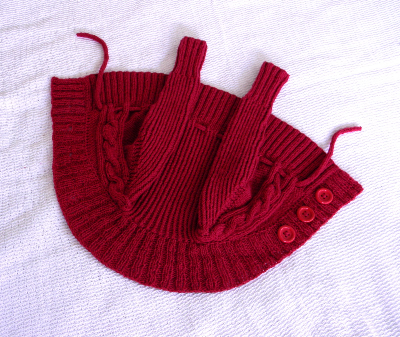 Ferby's Corner Knitting: Red Berry Cardigan