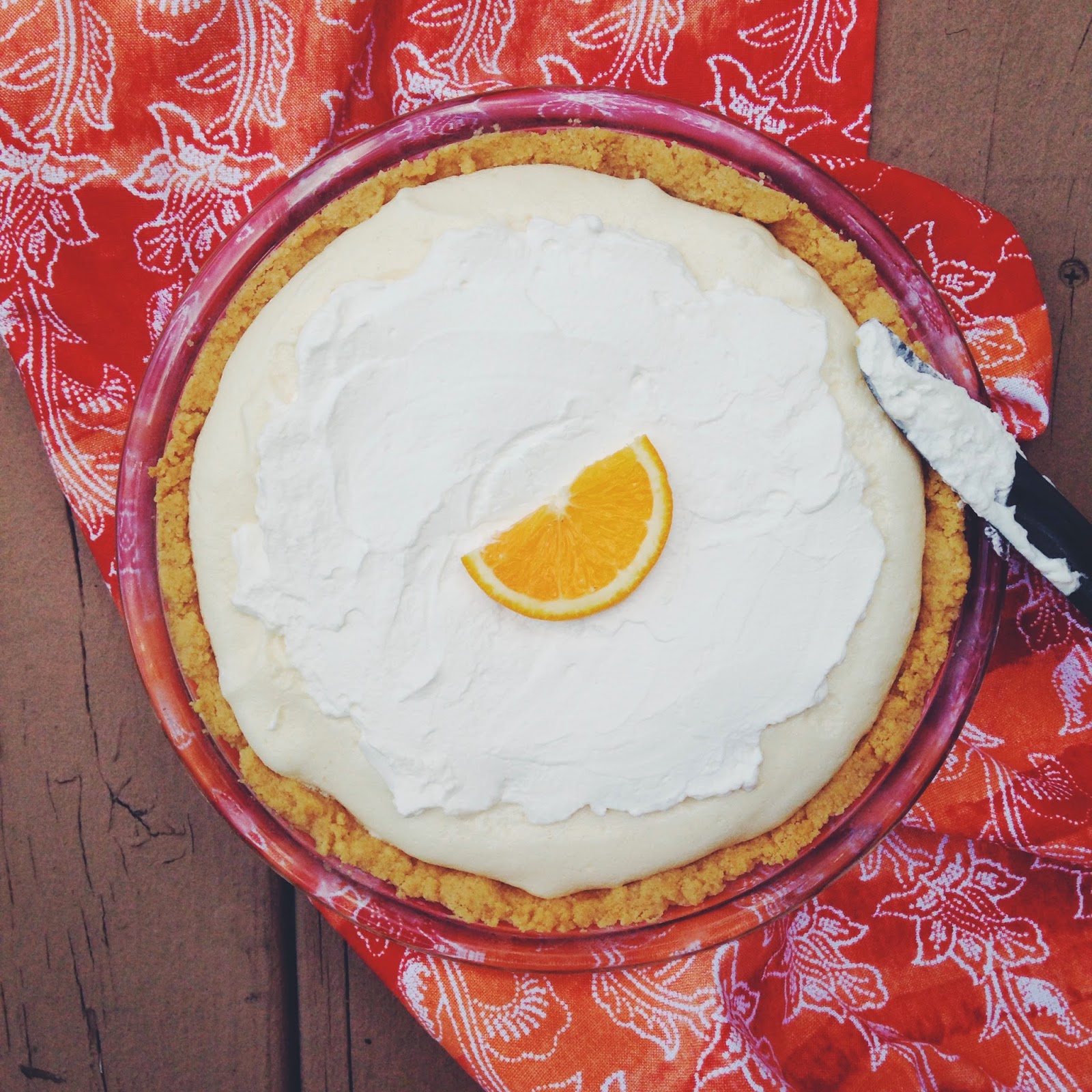 little kitchie creamsicle chiffon pie