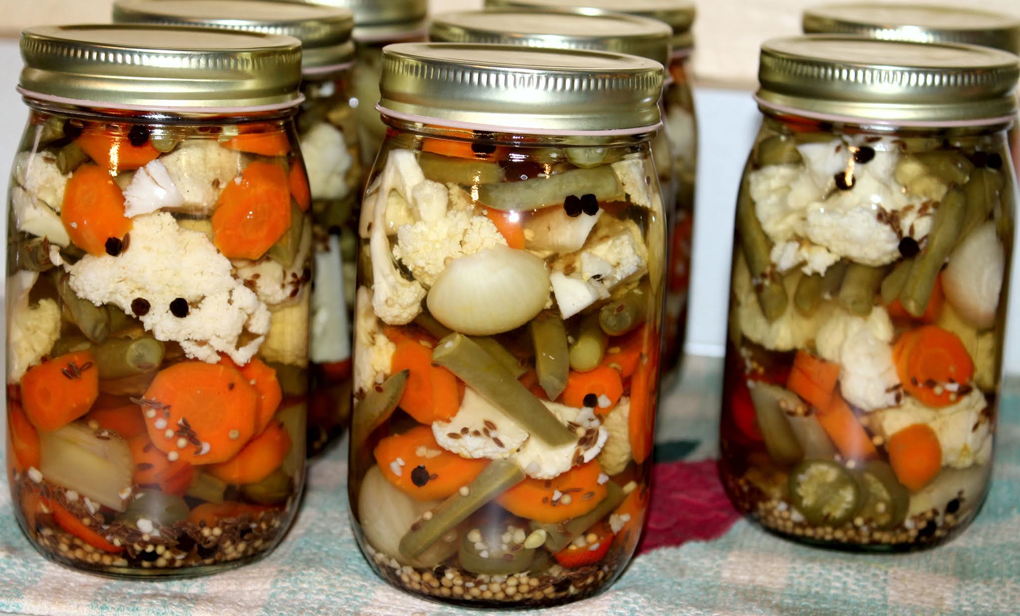 Cooking With Mary and Friends Pickled Vegetables {Giardiniera}