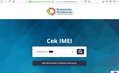 cek IMEI HP Kemenperin 2019