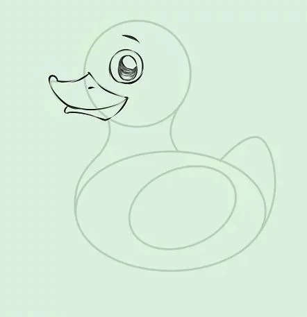 تعليم الرسم للاطفال رسم بطة رسومات سهلة draw duck
