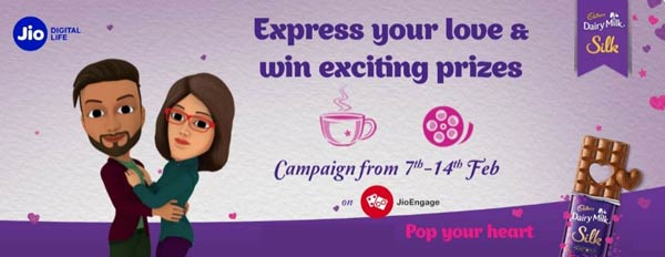 Jio Valentine's Day Offer Pop your Heart campaign