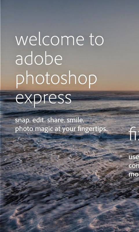 Photoshop Express Windows phones