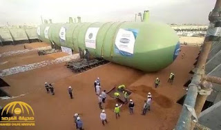 The world's largest gas tank in Riyadh