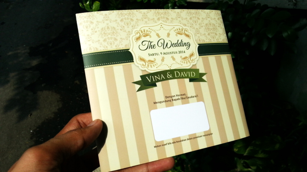 CETAK UNDANGAN PERNIKAHAN UNIK MURAH BERKUALITAS Tegal dan