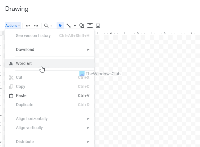 Как вставить WordArt в Google Sheets