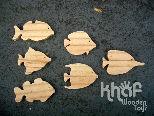 Khaf Wooden Toys: Fish 01 (ikan)