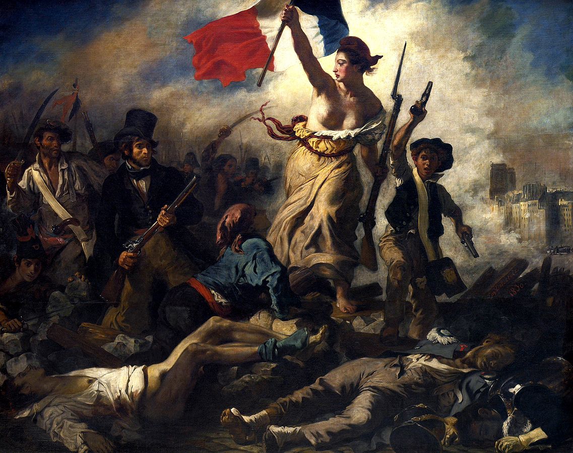 Haciendo Historia La Libertad guiando al pueblo, Eugène Delacroix