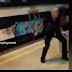  [Ver📹] Un vigilante de Renfe en Vic logra  impedir que 3 jóvenes pintasen un tren