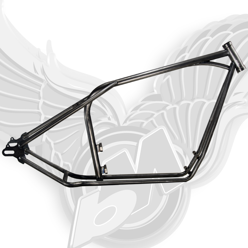 custom motorcycle frame - no neck brace