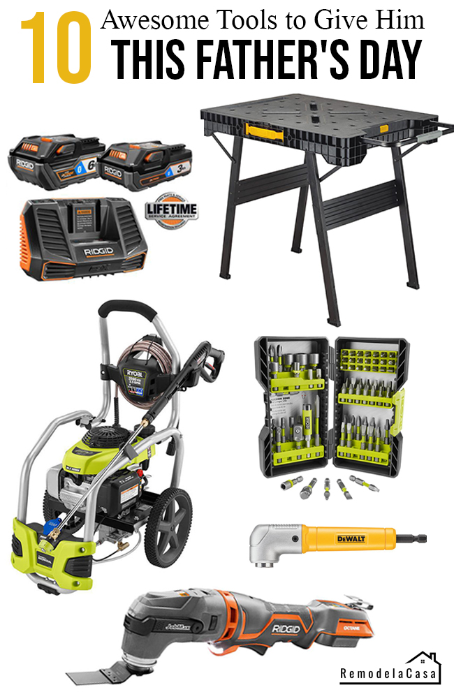 10 Awesome Tools to Give Him This Father's Day & Giveaway! Remodelando la Casa