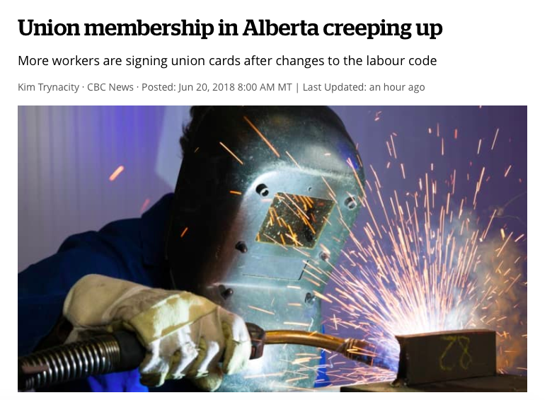 Labour & Employment in Alberta Organizing increases in wake of Alberta