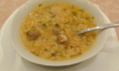 Soup with Meat Balls ( Shawrabt el Ima) in a dish