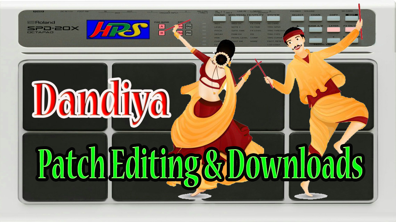 Dandiya Patch Editing Mobile Octapad Drum Machine Dandiya Patch