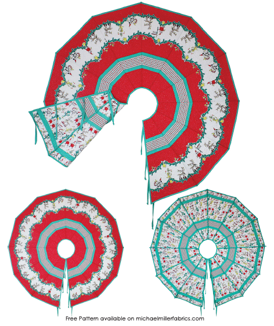 Quilt Inspiration Free Pattern Day Christmas Tree Skirts