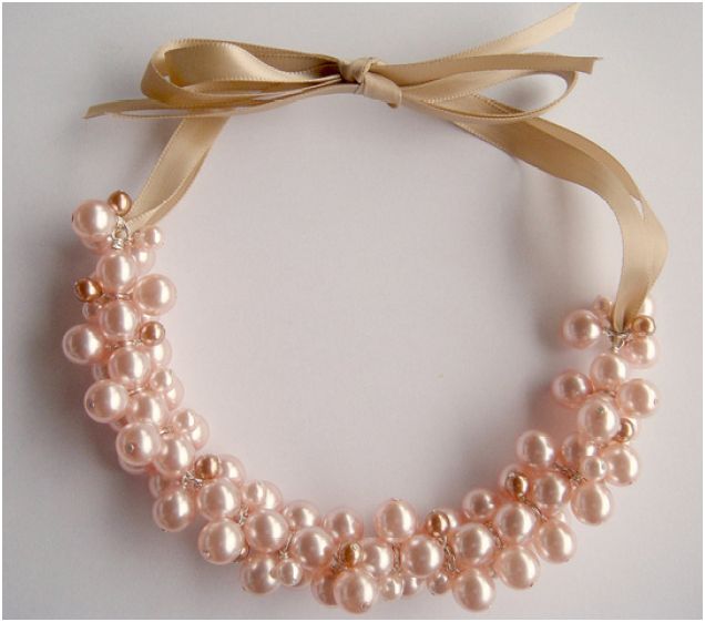 Pearl Cluster Necklace Tutorial / The Beading Gem