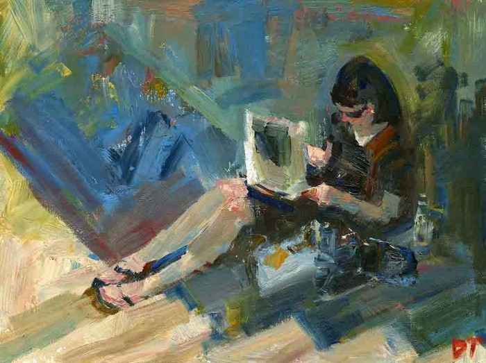 Женщина с книгой. Darren Thompson