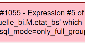 Sql mode only full group by. Sql mode only full group by
