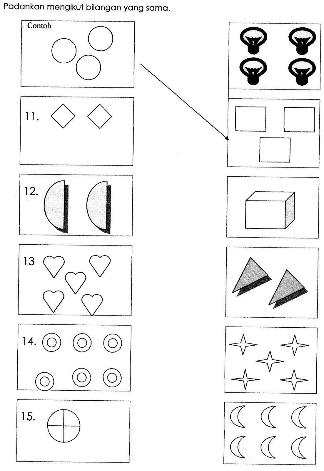 Bersuka Ria Di Prasekolah : Latihan Matematik